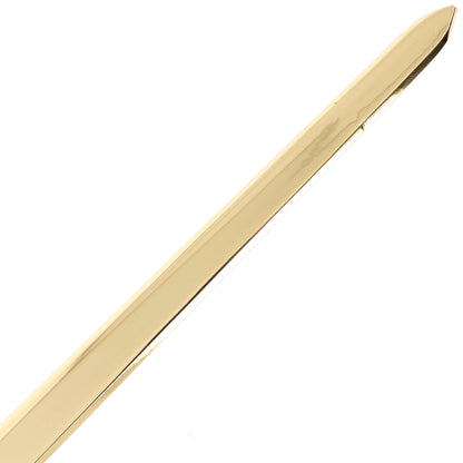 Spada di San Michele in filigrana di ottone oro e strass. Lunghezza 38 cm