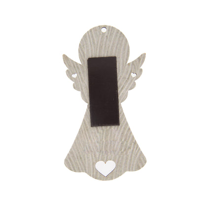 Angelo dell'Amore in legno con magnete e cordoncino  9x5 cm