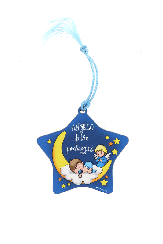 Sopraculla stella bambino e bambina. Dimensioni 7x5x7,5 cm