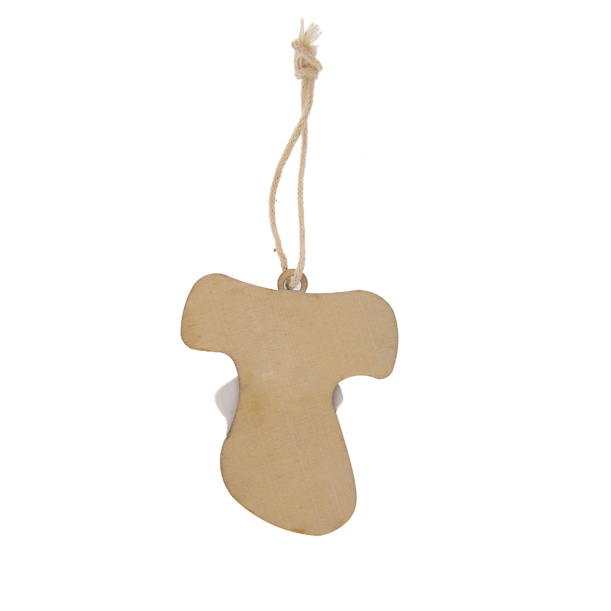 Ricordino Comunione/Cresima - ciondolo croce in legno. Dimensioni 5x6