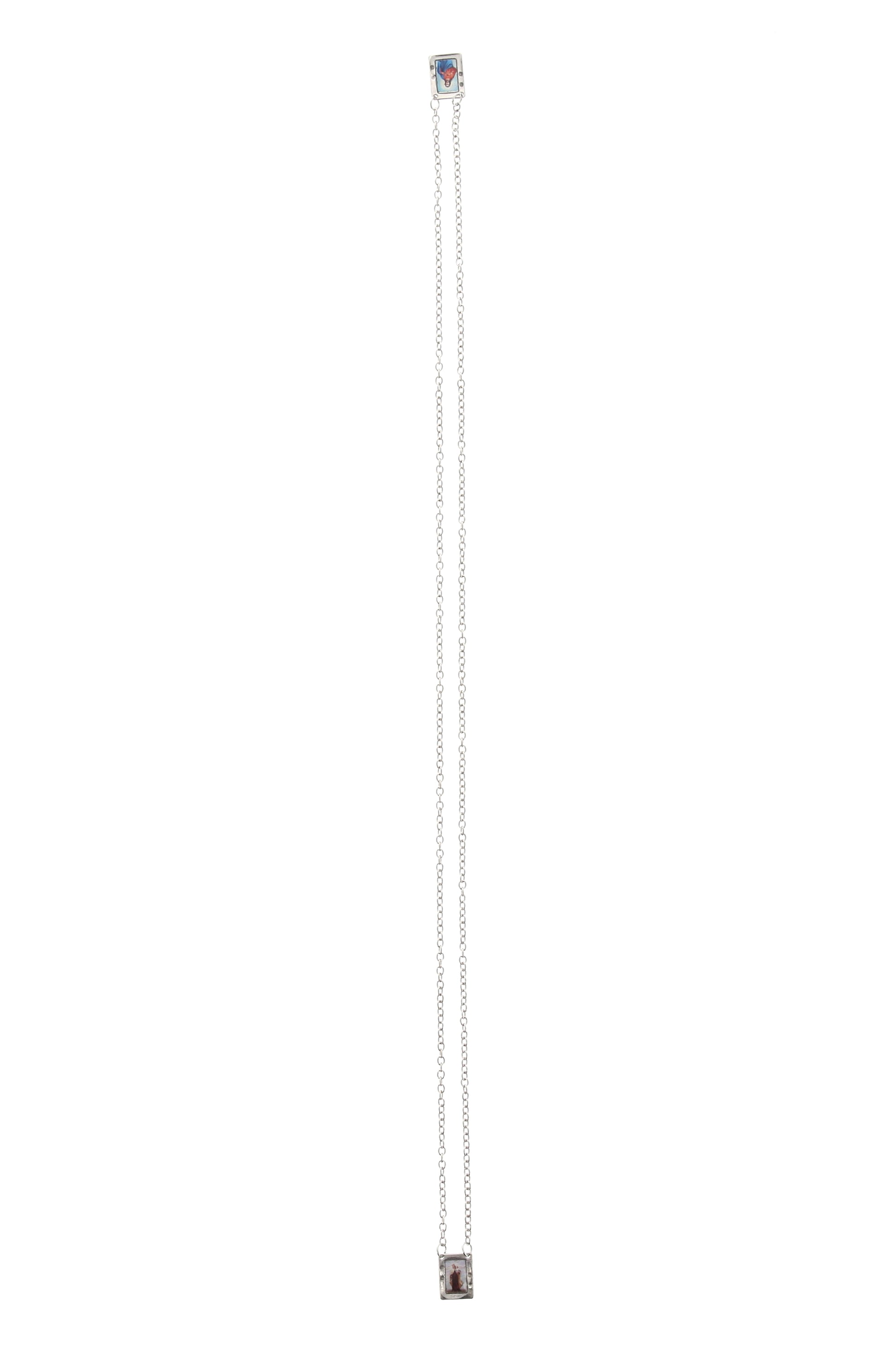 Scapolare del Carmelo in acciaio. Lunghezza 48 cm