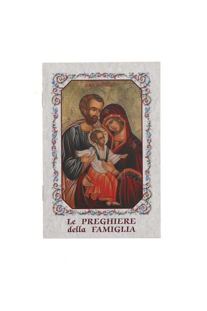 Altarino devozionale comprensivo di candela, corona e libretto abbinato Sacra Famiglia 11x15x4 cm
