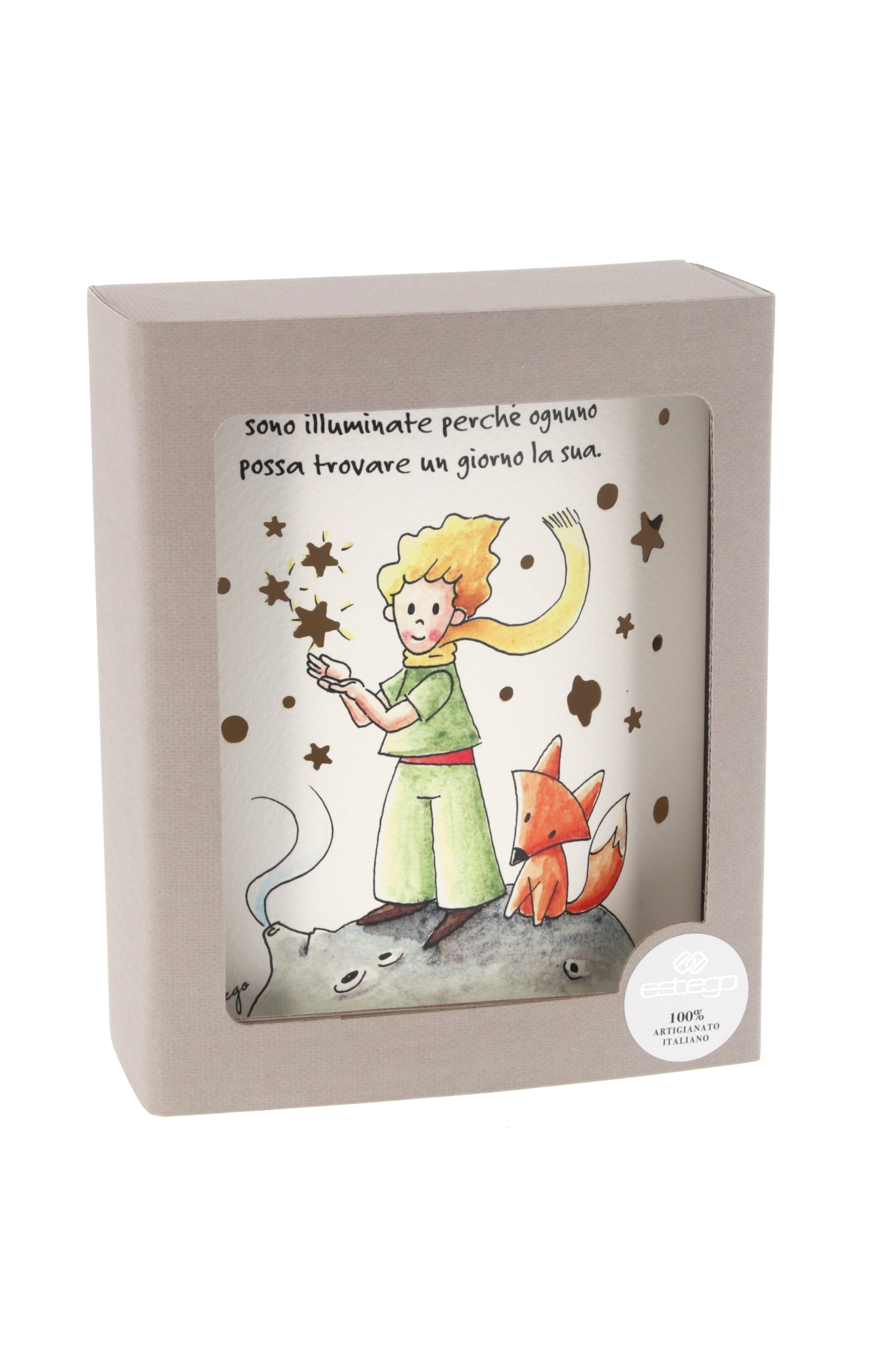 Lampada da compagnia in carta, Piccolo Principe. Altezza 16 cm