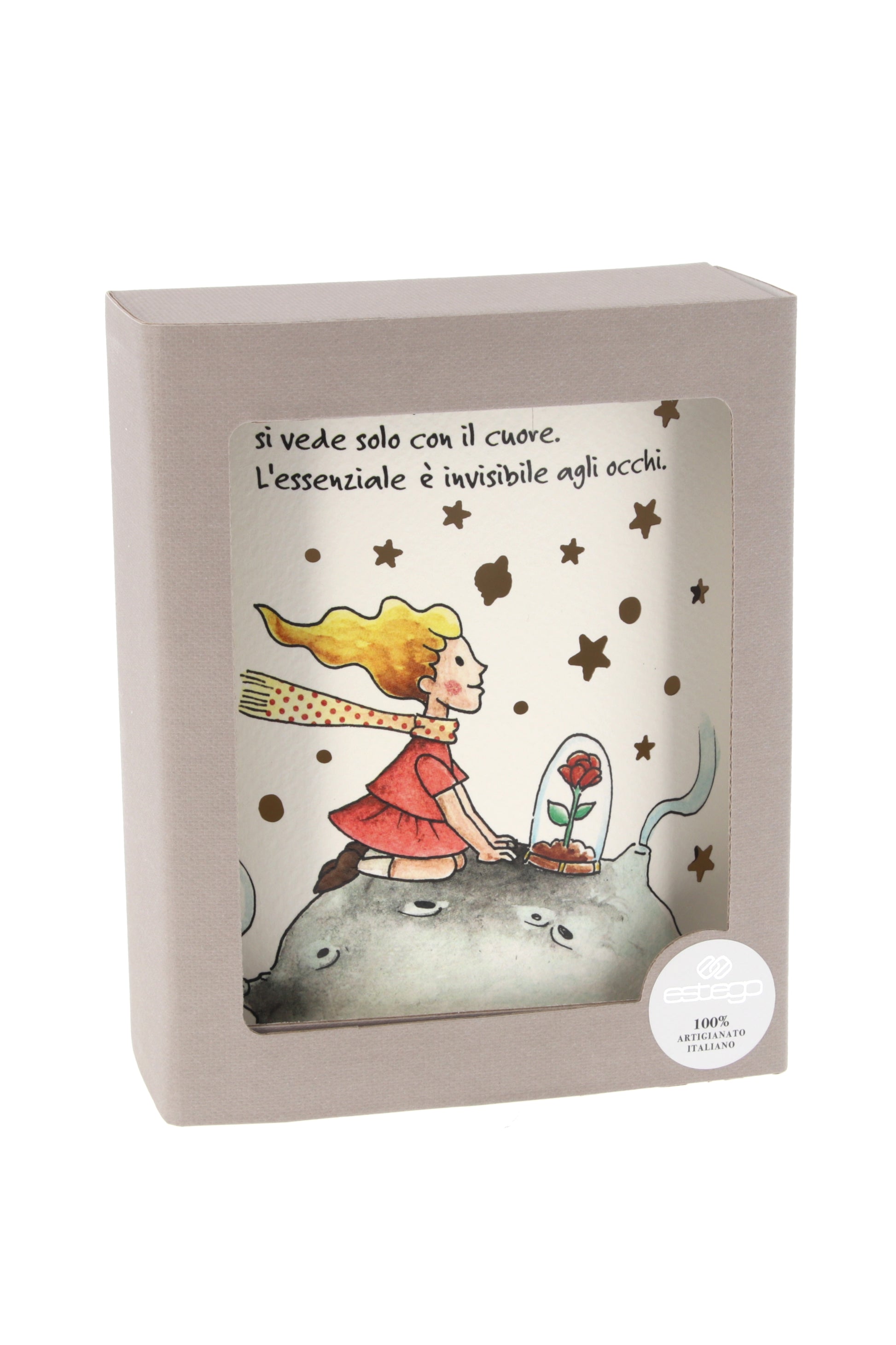 Lampada da compagnia in carta, Piccolo Principe. Altezza 16 cm