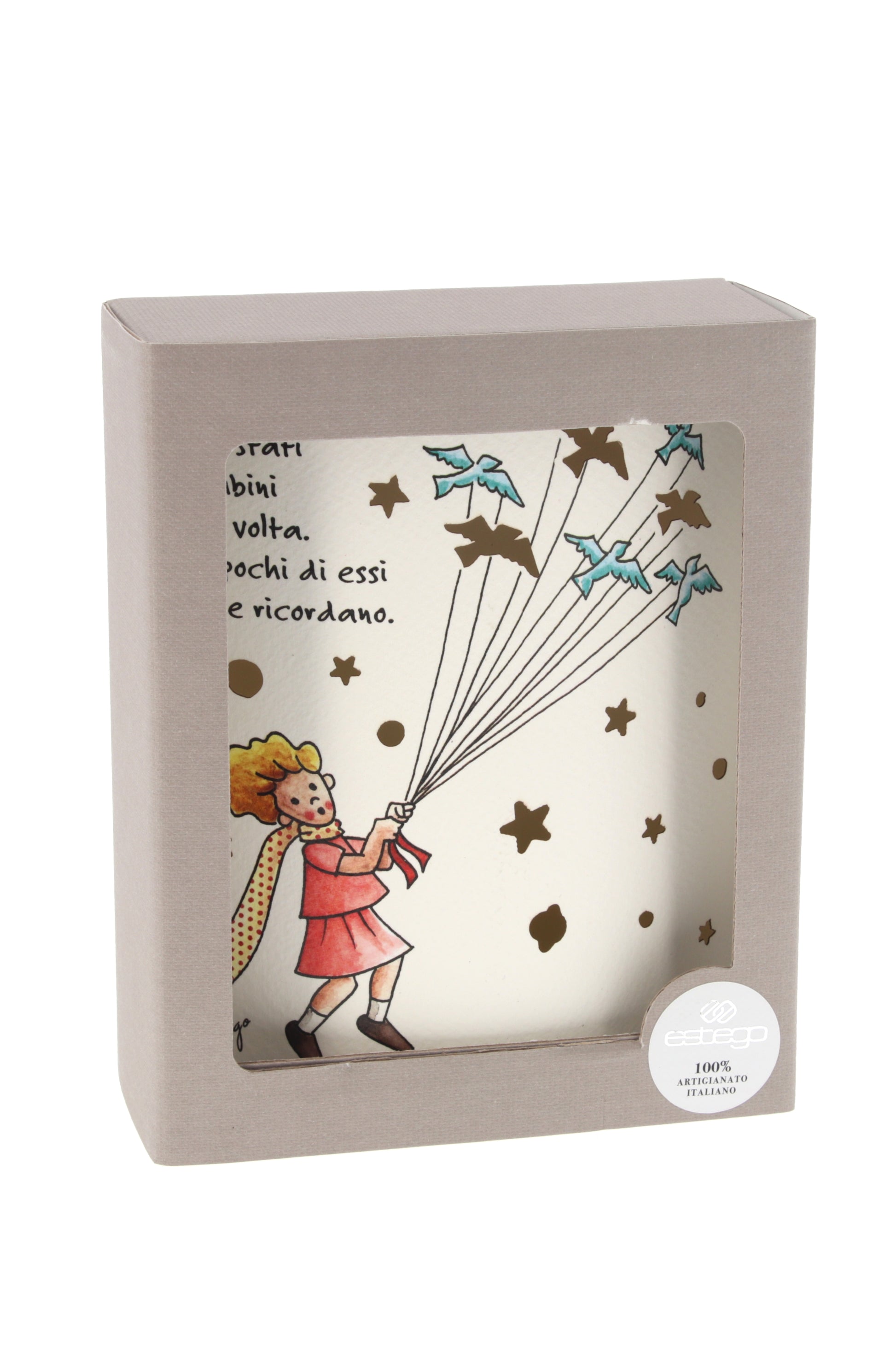 Lampada da compagnia in carta, Piccolo Principe. Altezza 16 cm