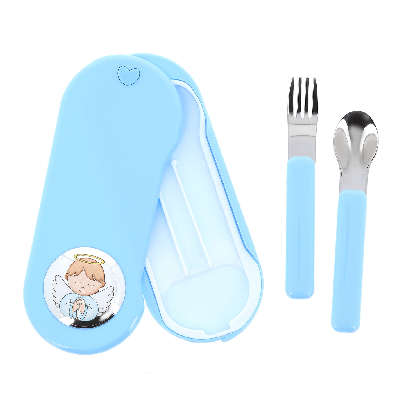 Set Posate pappa in scatolina con Angelo