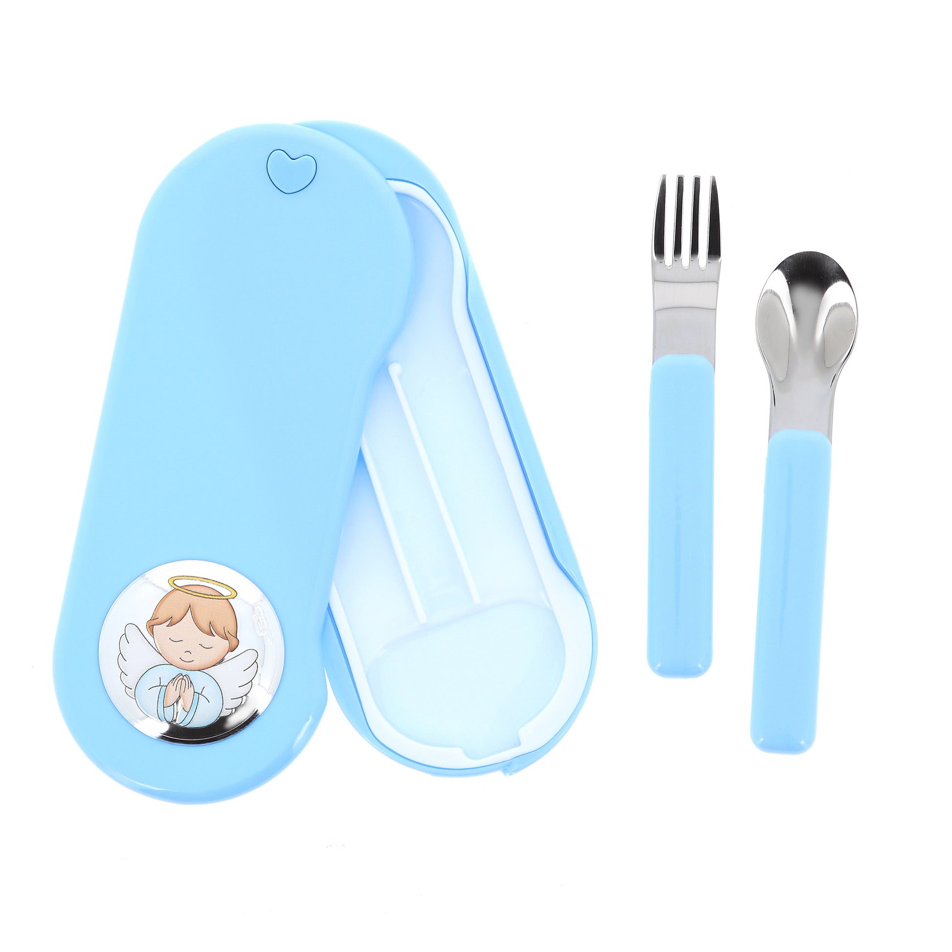Set Posate pappa in scatolina con Angelo