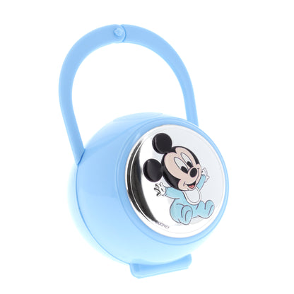 Confezione box e spilla portaciuccio abbinati Mickey Mouse/Minnie