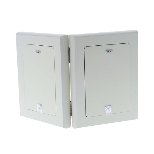 Cornice doppia con kit per impronte neonato. Dimensioni 30x19 cm
