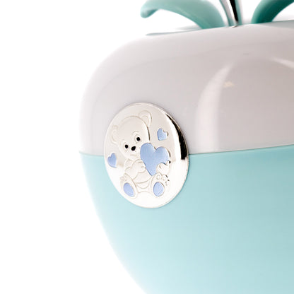 Lampada da compagnia con orsetto. Altezza 11,5 cm