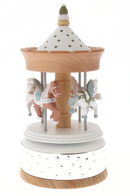 Giostrina cavalli con carillon. Altezza 20 cm