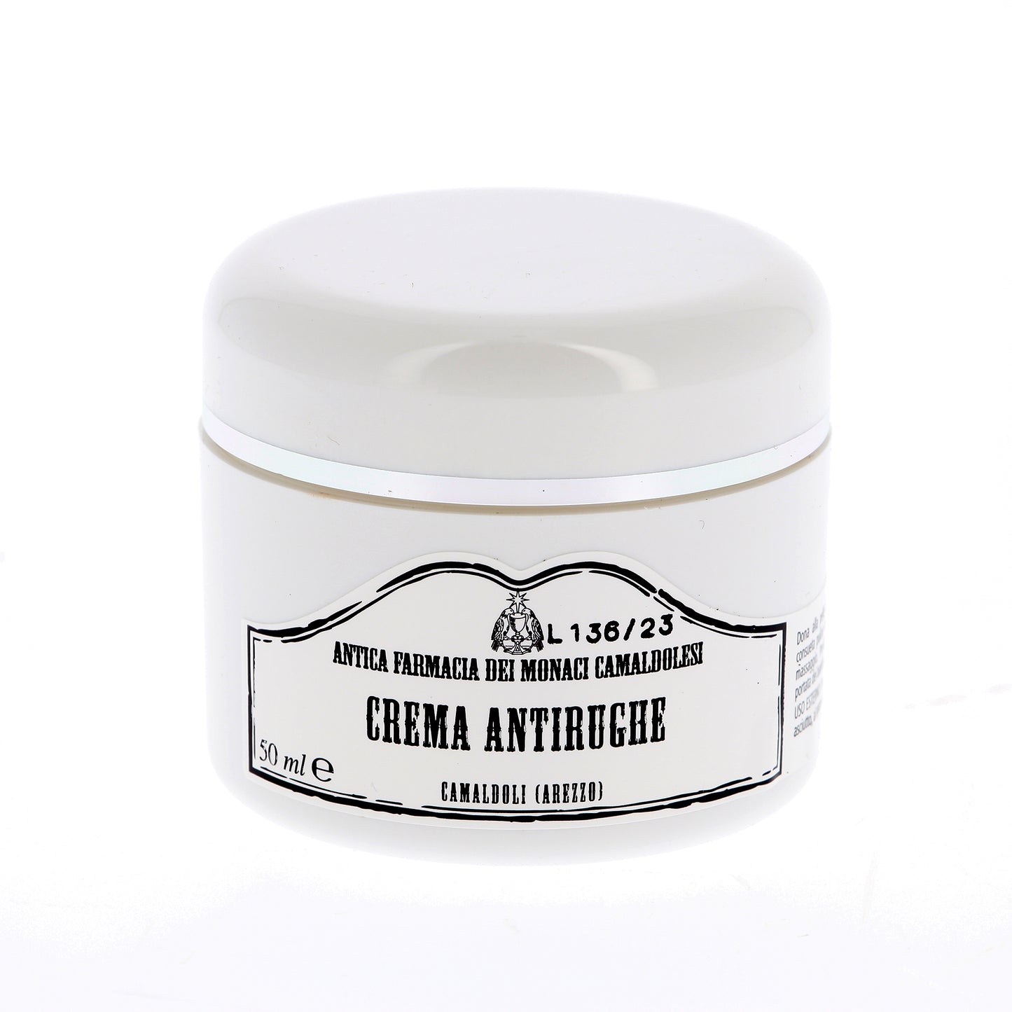 Crema Viso Antirughe, per tutti i tipi di pelle. Confezione da 50 ml