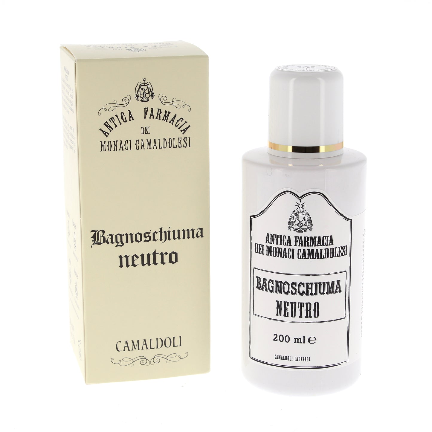 Bagnoschiuma neutro, delicato. Flacone da 200 ml