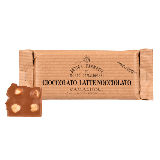 Cioccolato al latte con nocciole 100 gr - Prodotto dai Monaci Camaldolesi