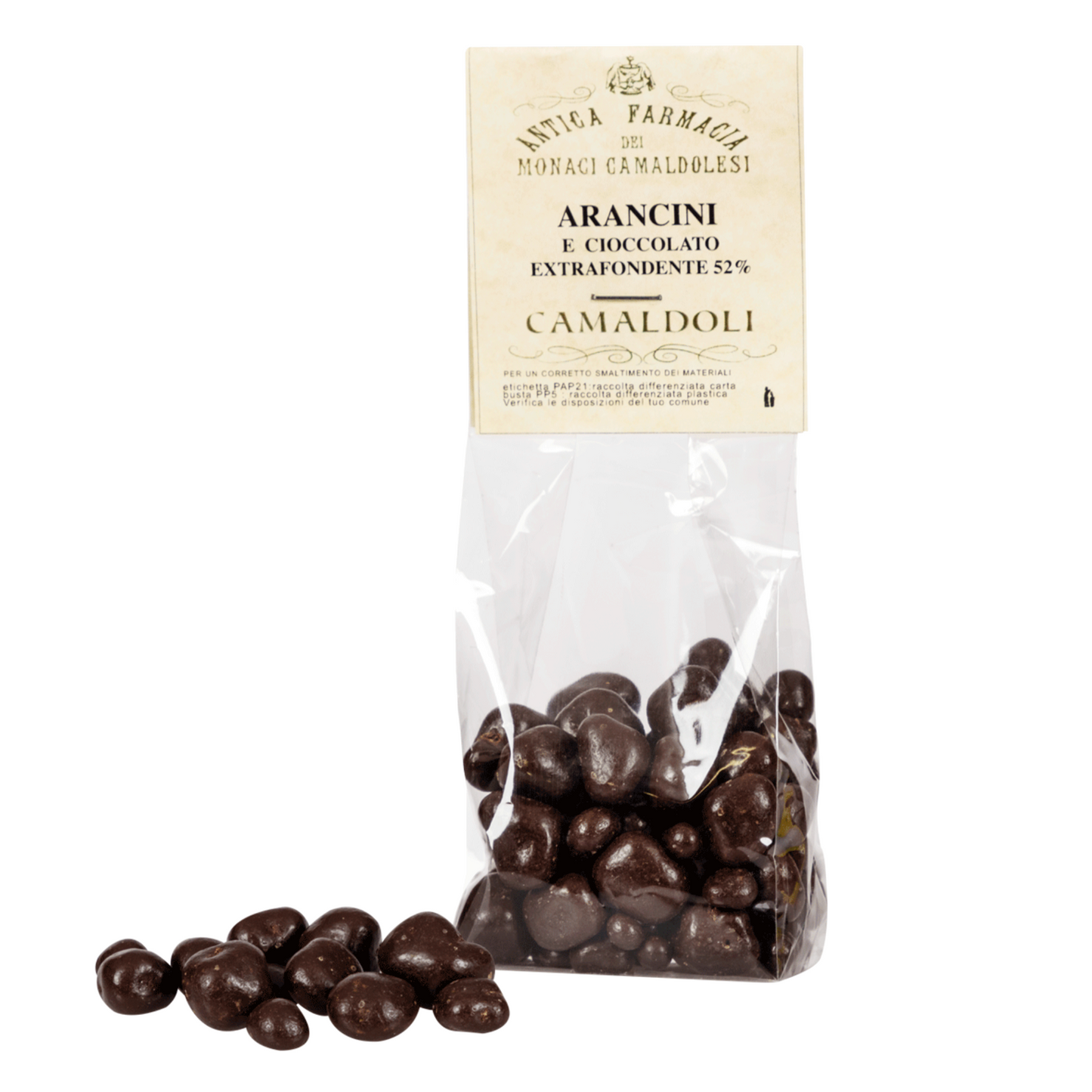 Arancini con cioccolato fondente 100 gr. - Prodotto dai Monaci Camaldolesi