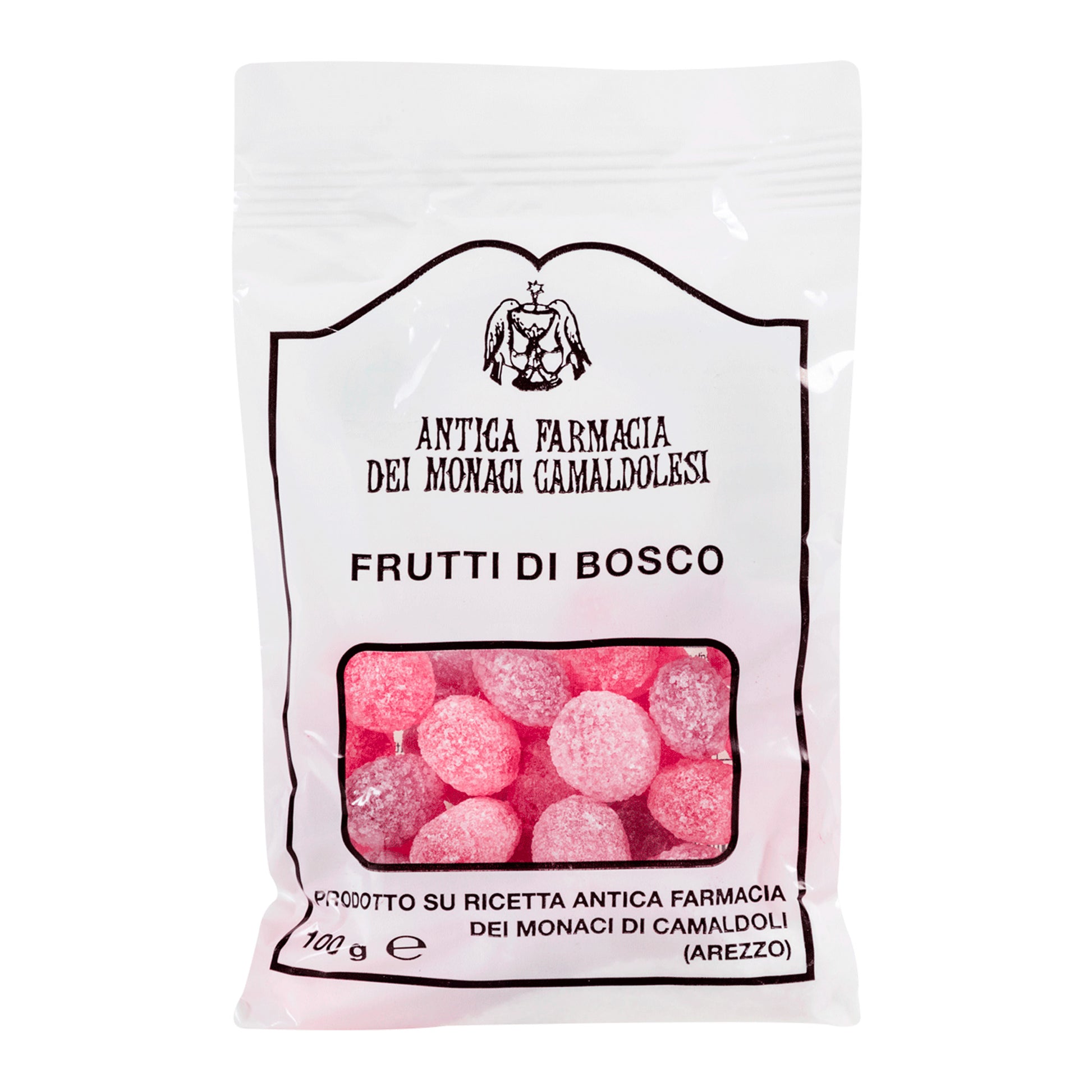 Caramelle frutti di bosco. Confezione da 100 gr