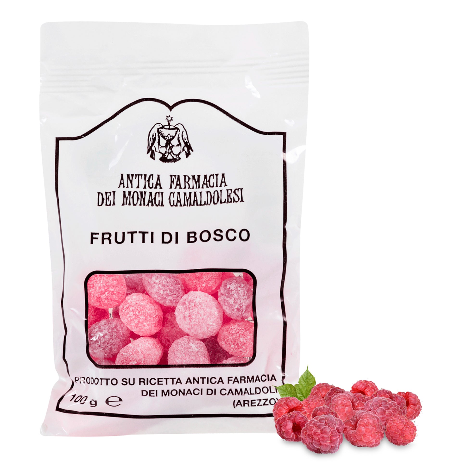 Caramelle frutti di bosco. Confezione da 100 gr