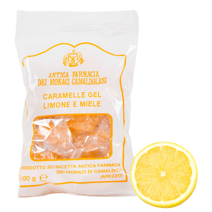 Caramelle gel al limone e miele. Confezione da 100 gr