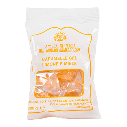 Caramelle gel al limone e miele. Confezione da 100 gr