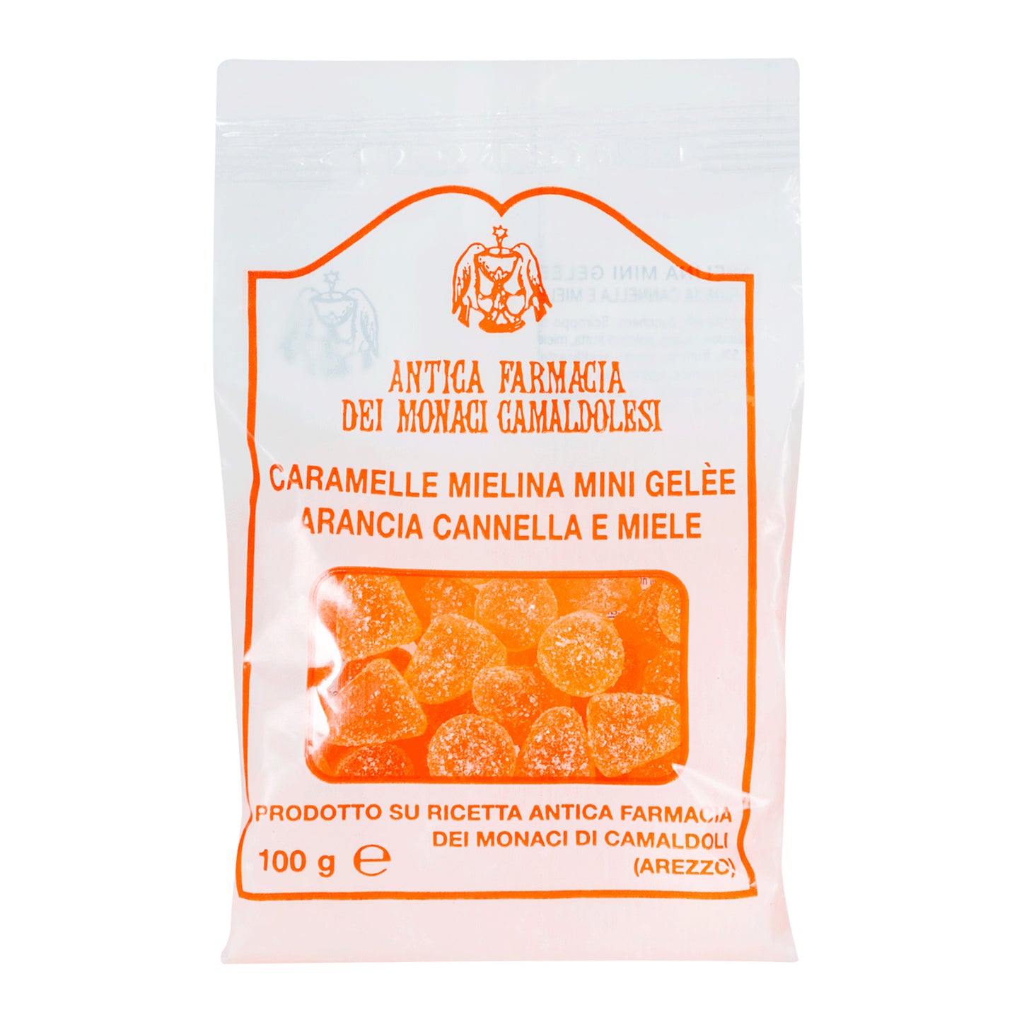Caramelle gel all'arancia e cannella. 100 gr
