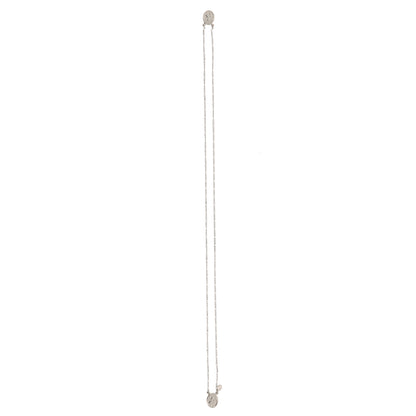 Scapolare del Carmelo in argento 925 con medaglie ovali. Lunghezza 32 cm