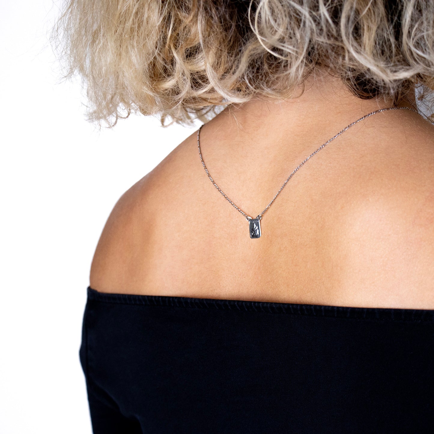Scapolare del Carmelo in argento 925. Misura media. Lunghezza 32 cm