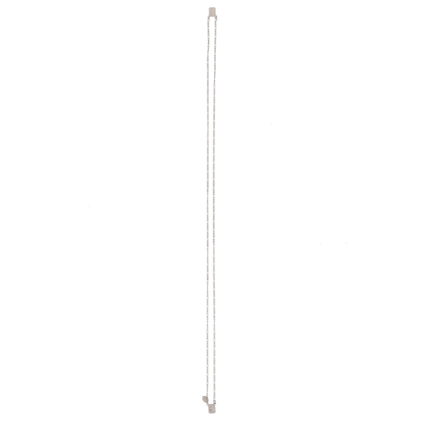 Scapolare del Carmelo in argento 925. Misura piccola. Lunghezza 32 cm