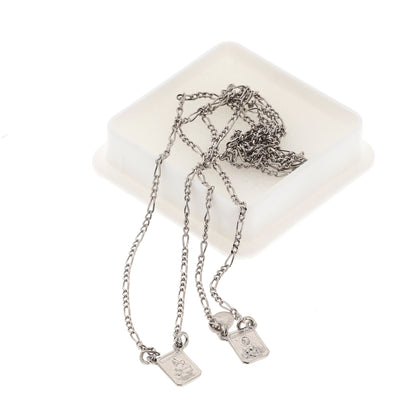 Scapolare del Carmelo in argento 925. Misura piccola. Lunghezza 32 cm