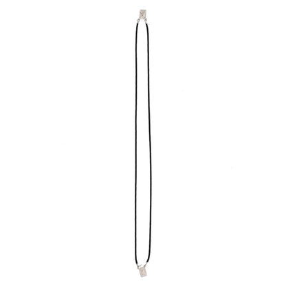 Scapolare del Carmelo con laccetto nero e medaglie in argento 925. Lunghezza 31,5