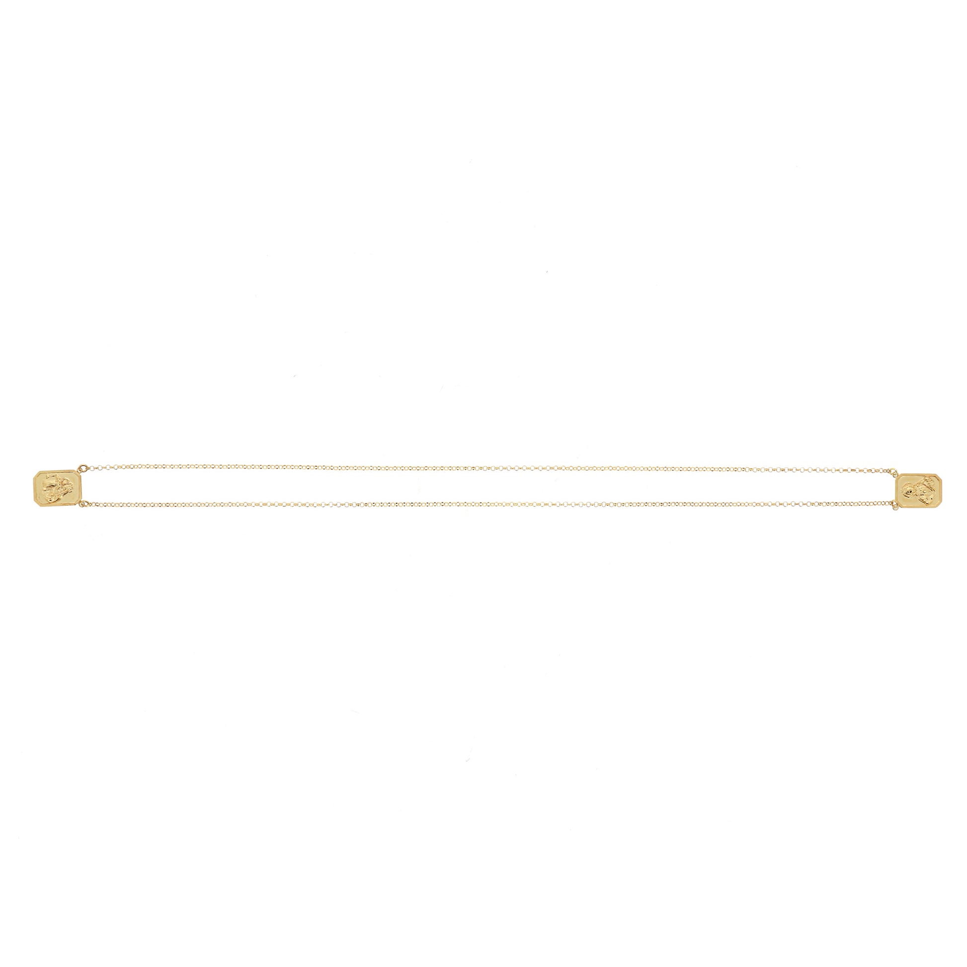 Scapolare del Carmelo in argento 925. Misura grande. Lunghezza 32,5 cm