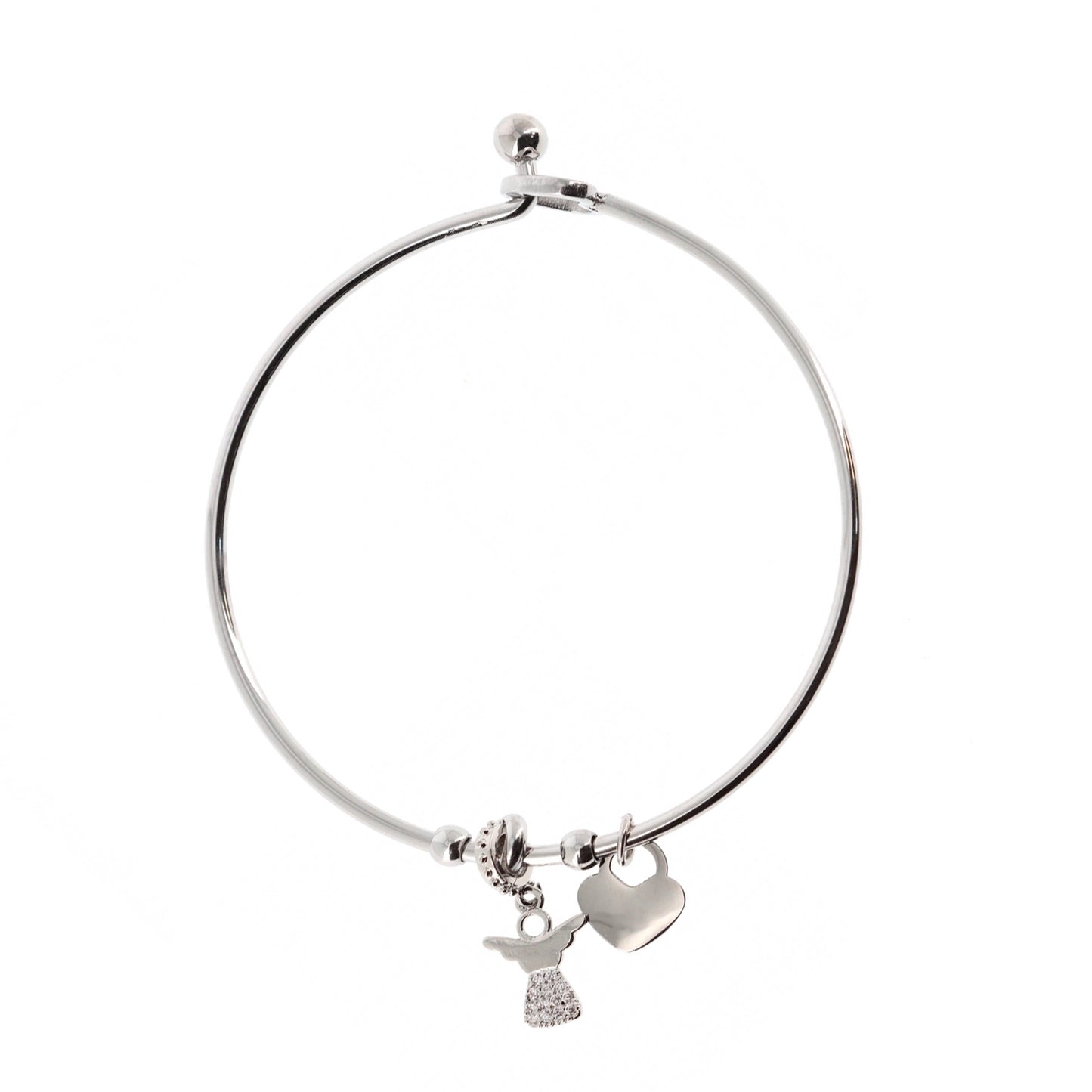 Bracciale rigido in acciaio Angelo