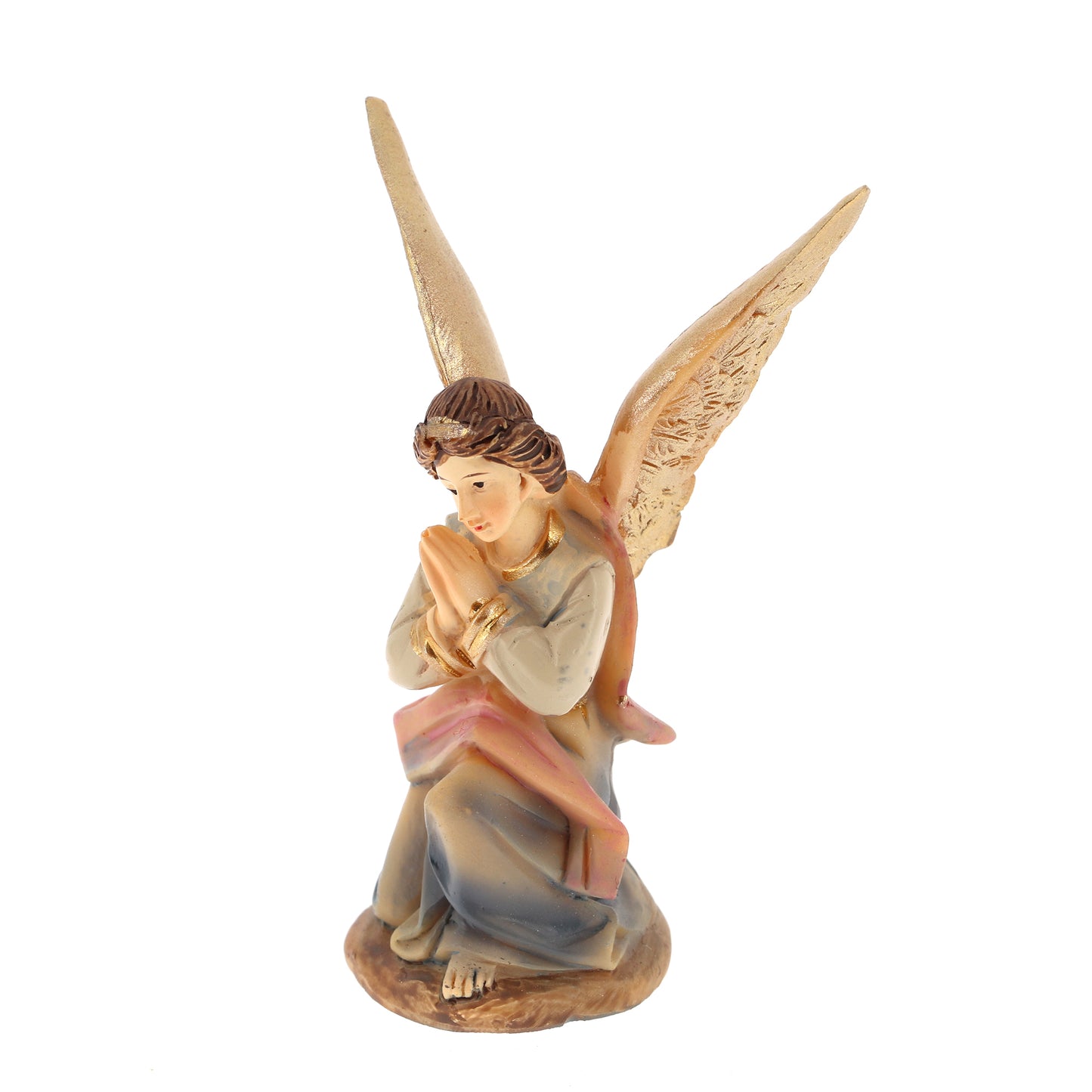 Set presepe composto da 11 soggetti, in resina. Altezza 9 cm