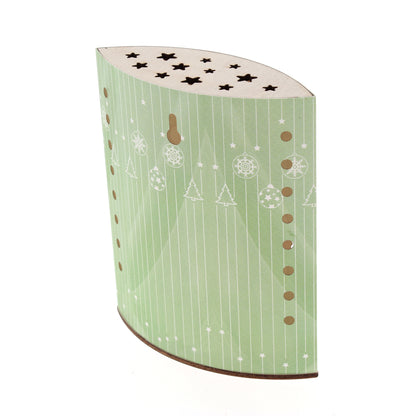Lampada da compagnia in carta, Babbo Natale. Altezza 16 cm