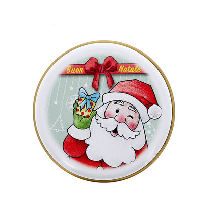 Candela profumata Babbo natale. Diametro 7,5 cm