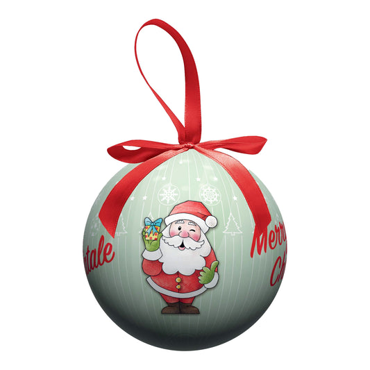 Pallina natalizia Babbo natale. Diametro 7,5 cm