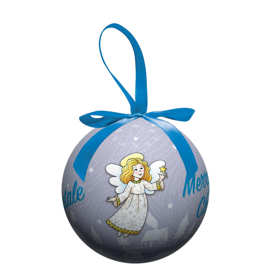 Pallina natalizia Angelo del Natale. Diametro 7,5 cm