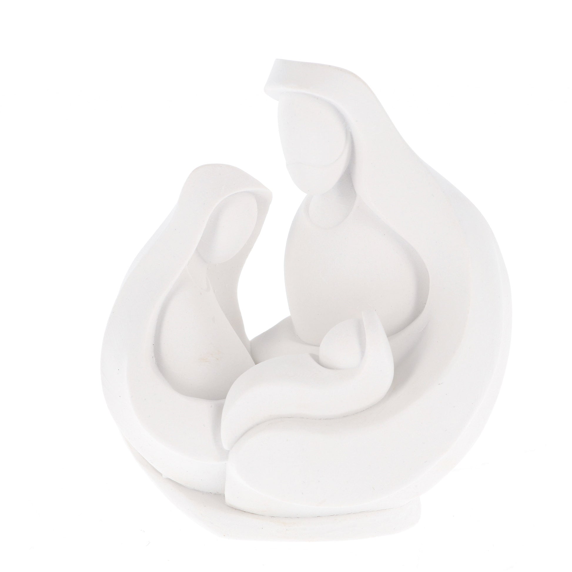 Statua in resina Sacra Famiglia. Altezza 8,5 cm