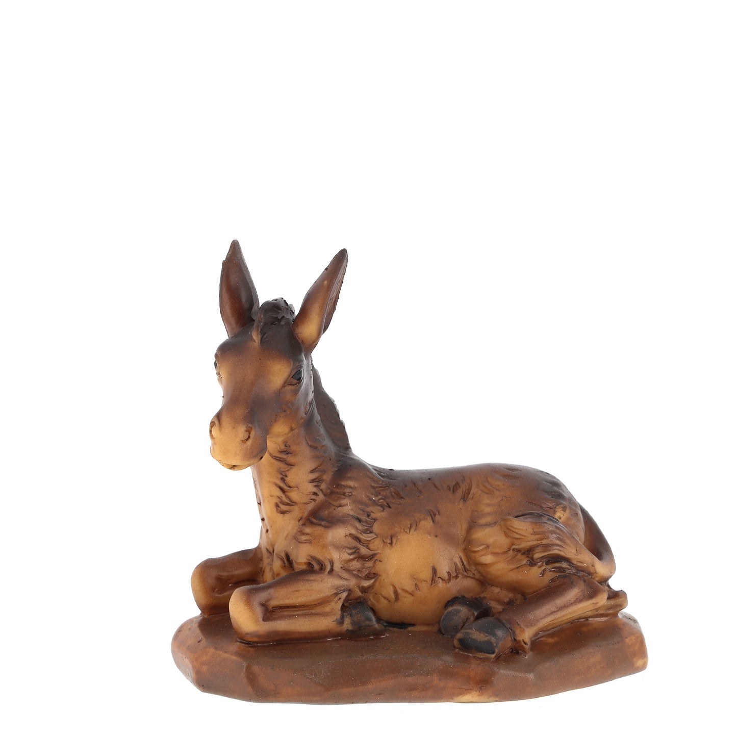 Set presepe composto da 11 soggetti in resina. Altezza 16 cm