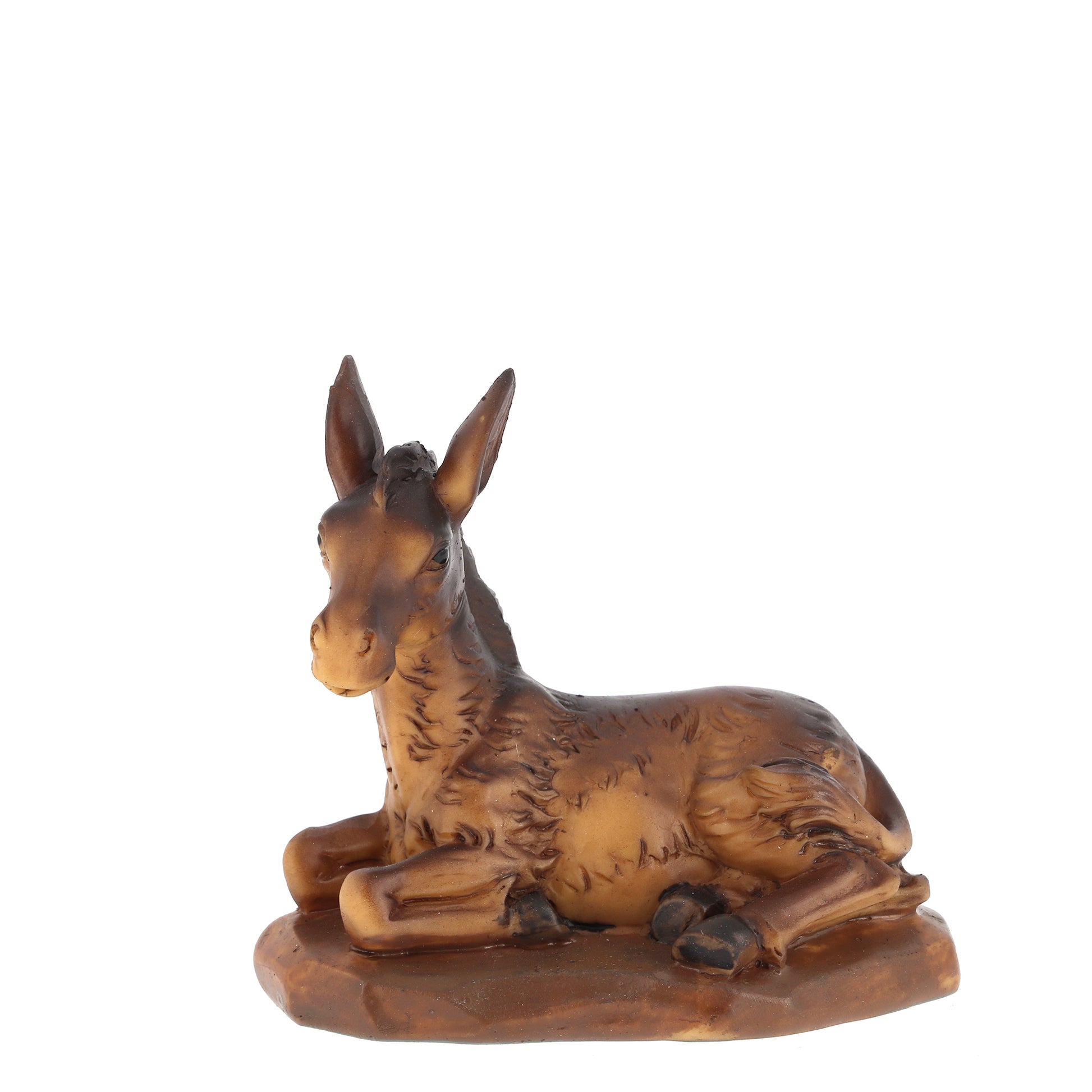 Set presepe composto da 11 soggetti in resina. Altezza 16 cm