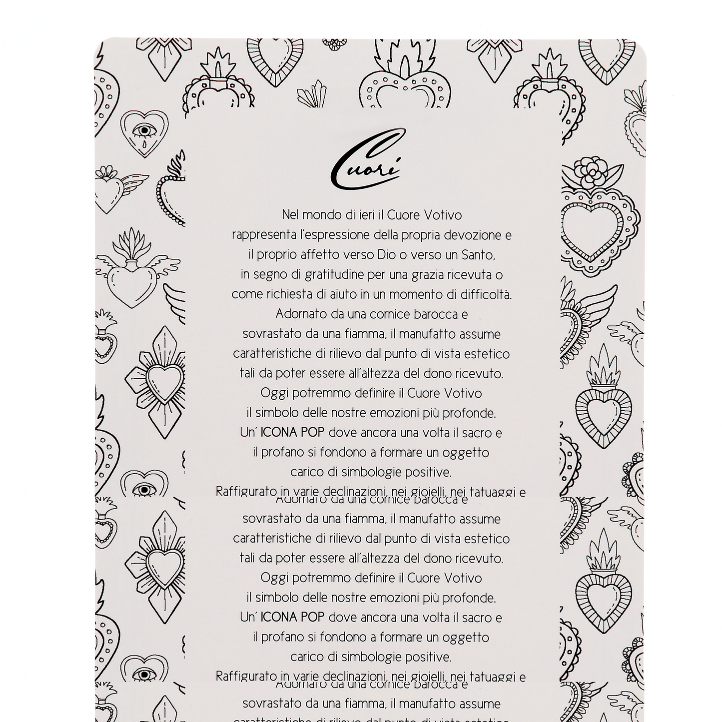 Cuore Votivo moderno in resina - cuore dorato e cornice argentata. Dimensioni 17,5x21,5 cm

