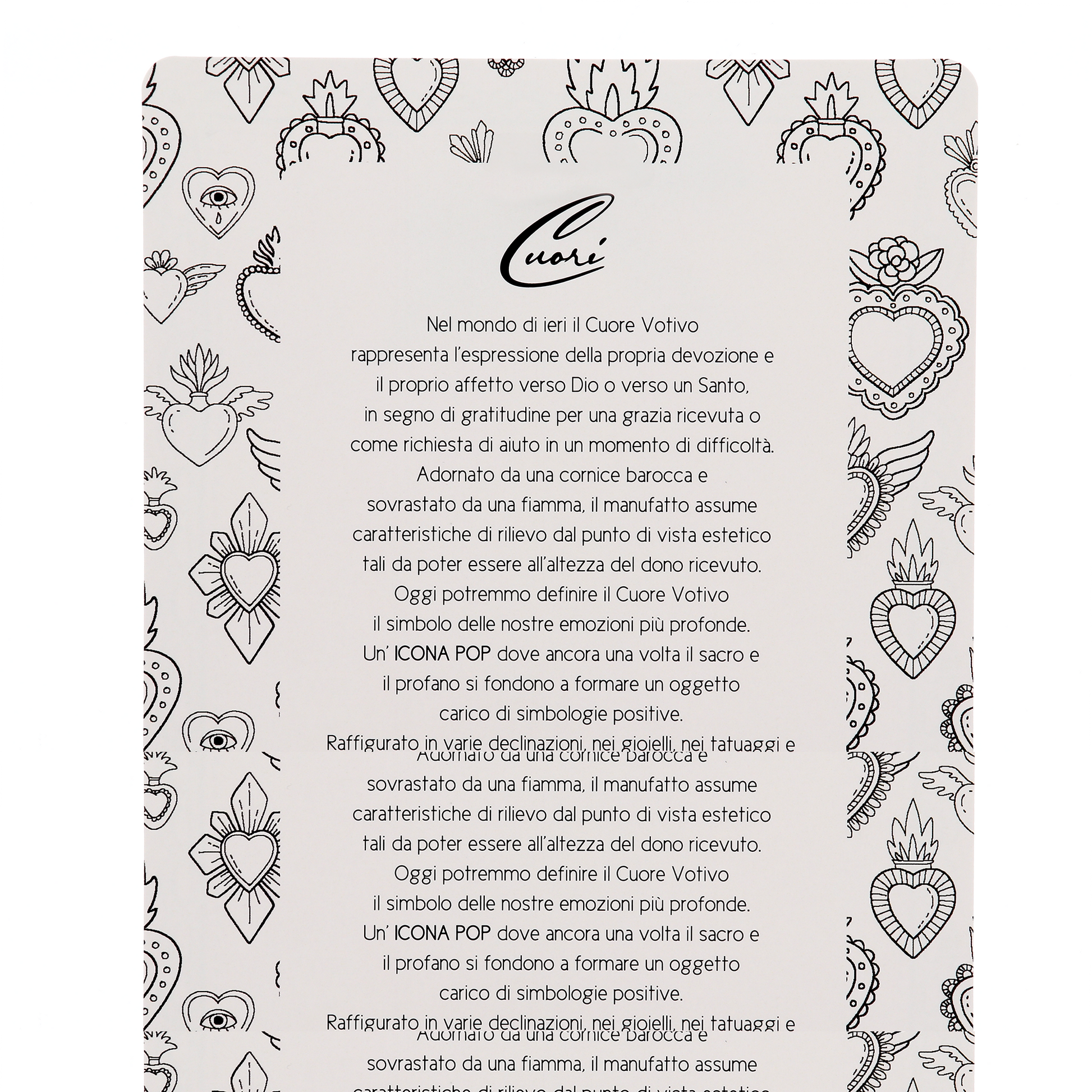 Cuore Votivo moderno in resina - cuore dorato e cornice argentata. Dimensioni 17,5x21,5 cm

