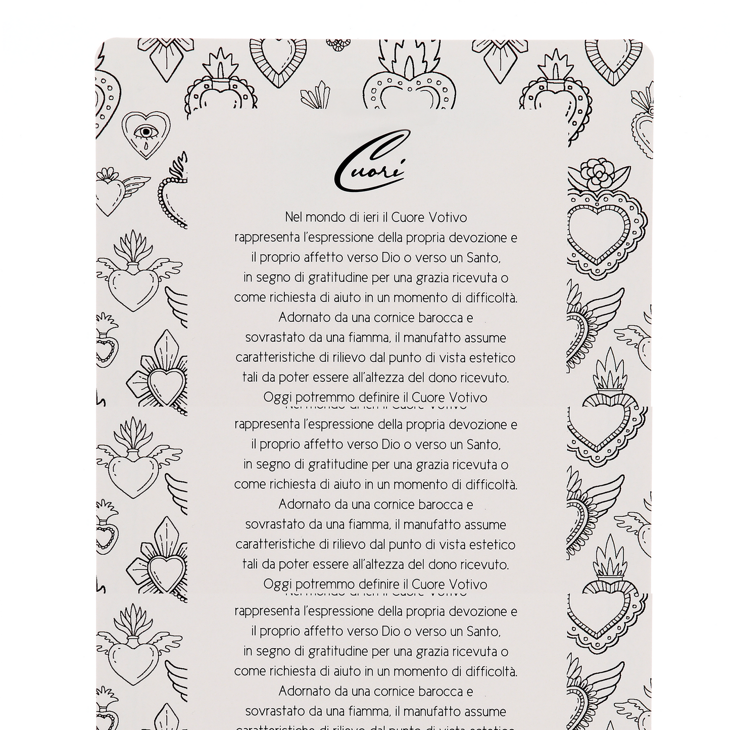 Cuore Votivo moderno in resina - cuore dorato e cornice argentata. Dimensioni 14x17,5 cm