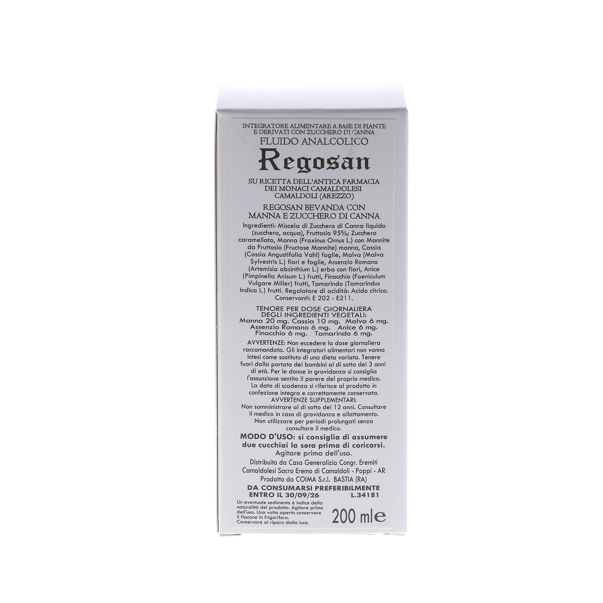 Regosan sciroppo - integratore alimentare. Confezione da 200 ml