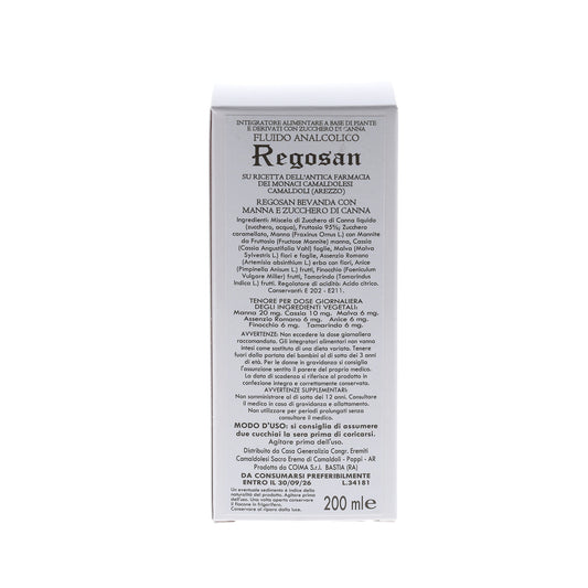 Regosan sciroppo - integratore alimentare. Confezione da 200 ml
