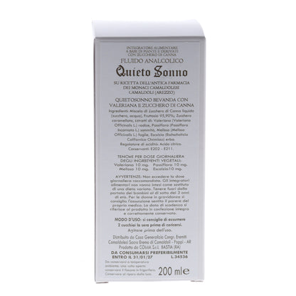Quieto sonno sciroppo - integratore alimentare. Confezione da 200 ml