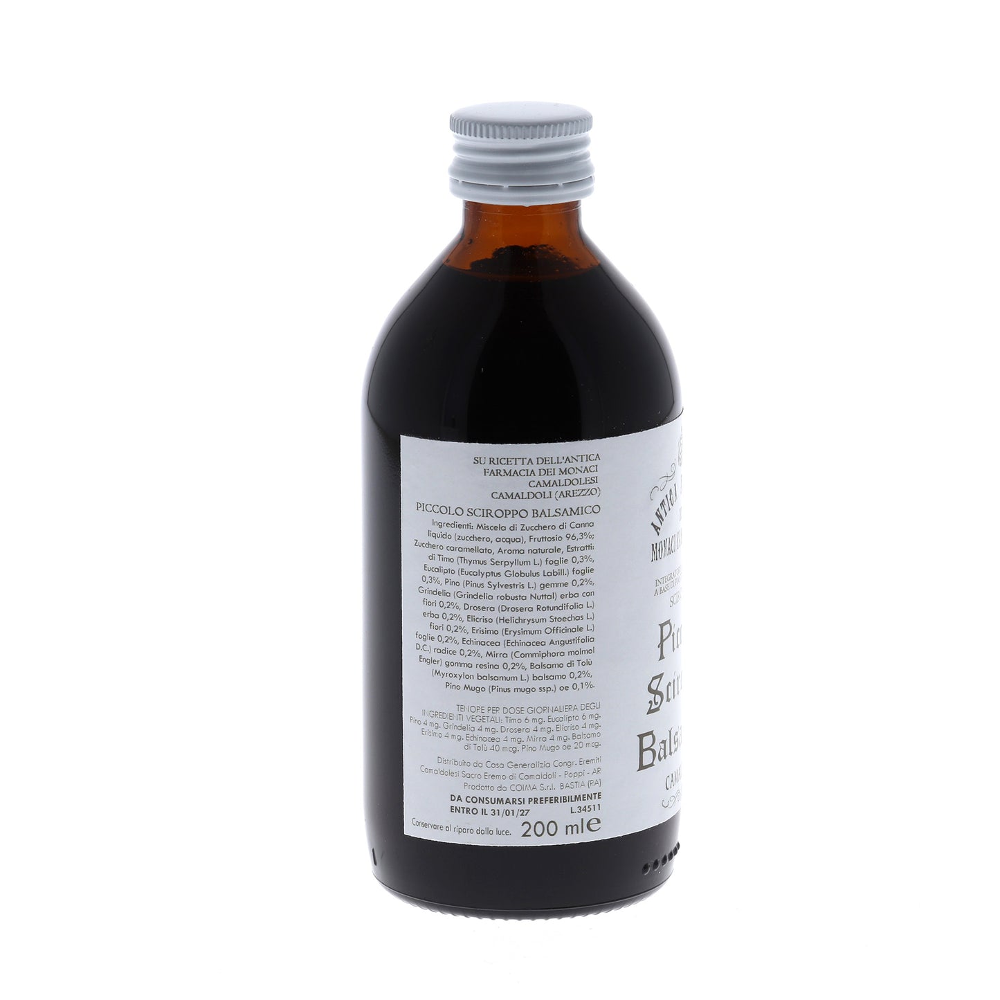 Piccolo sciroppo balsamico - integratore alimentare. Confezione da 200 ml