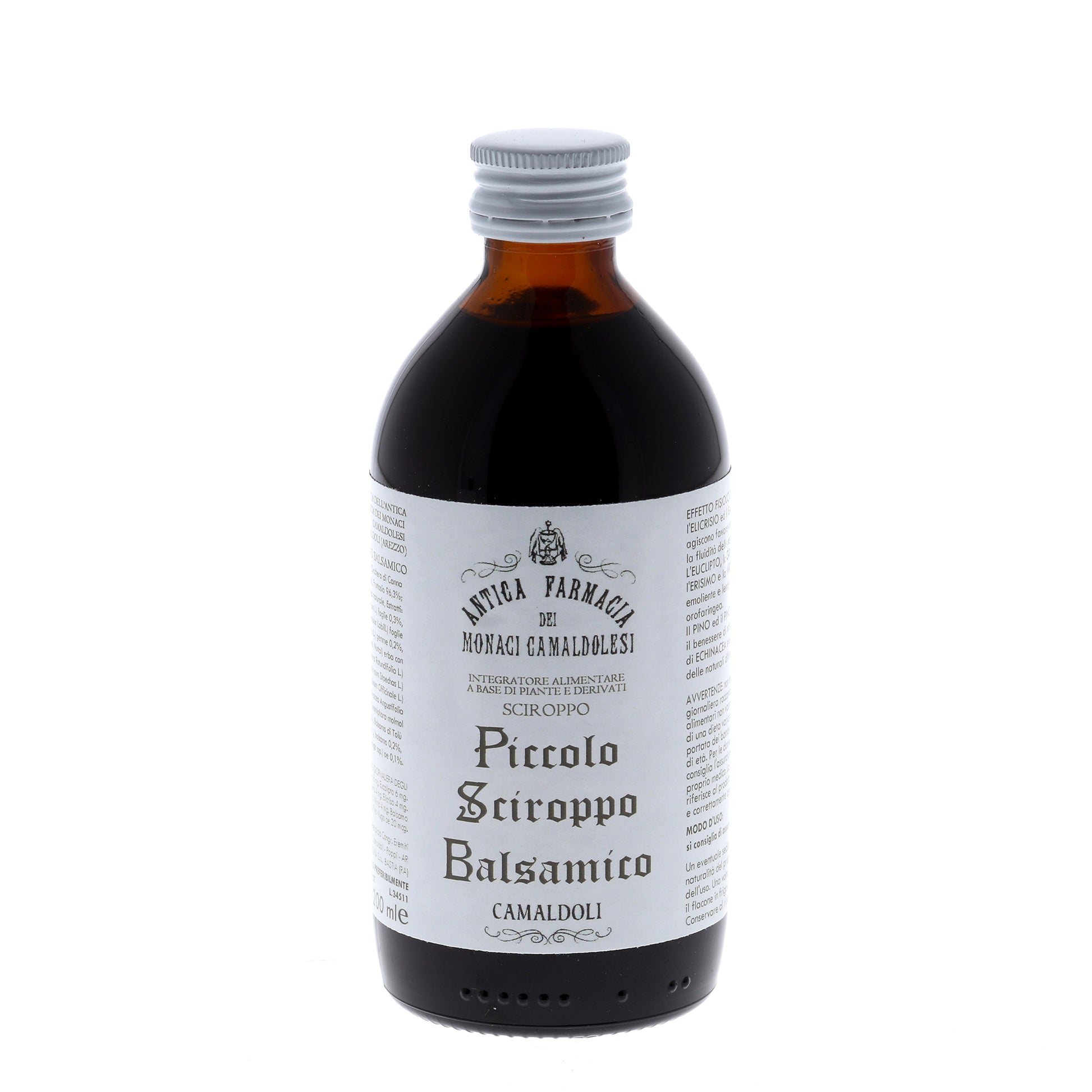 Piccolo sciroppo balsamico - integratore alimentare. Confezione da 200 ml