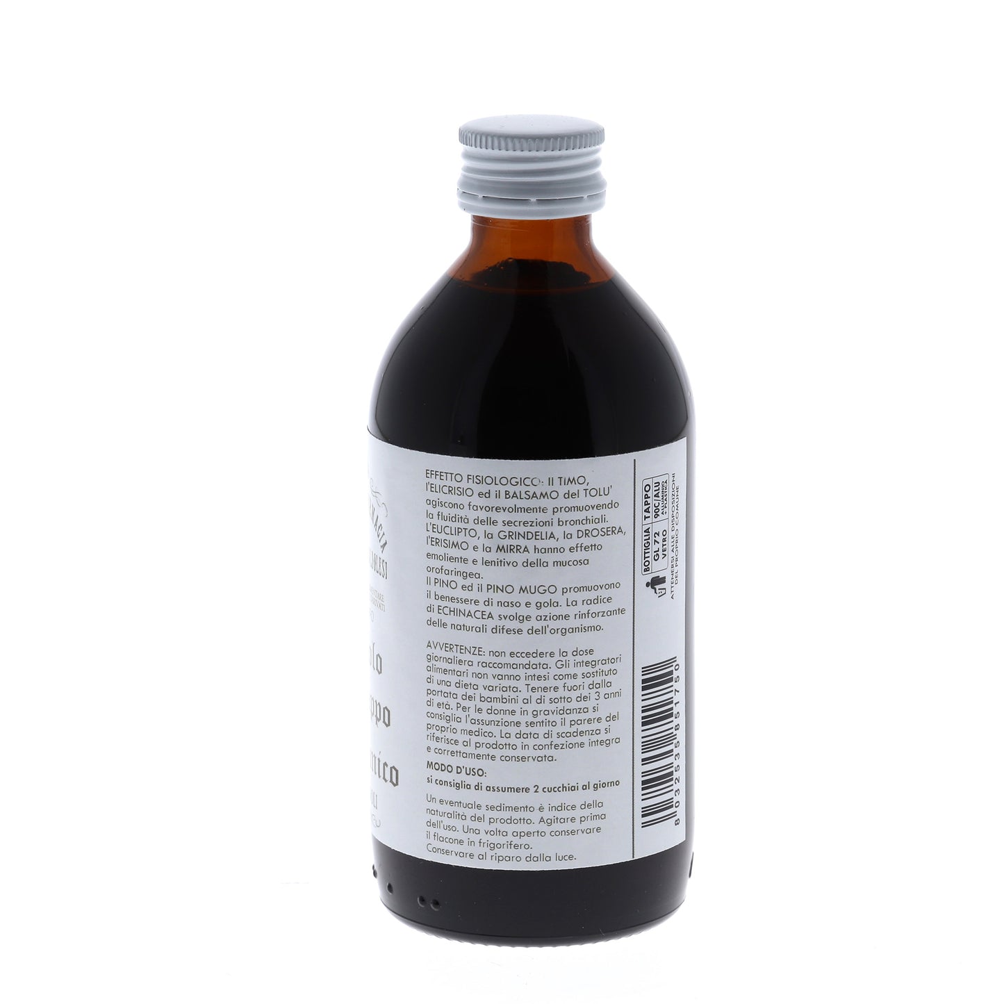 Piccolo sciroppo balsamico - integratore alimentare. Confezione da 200 ml