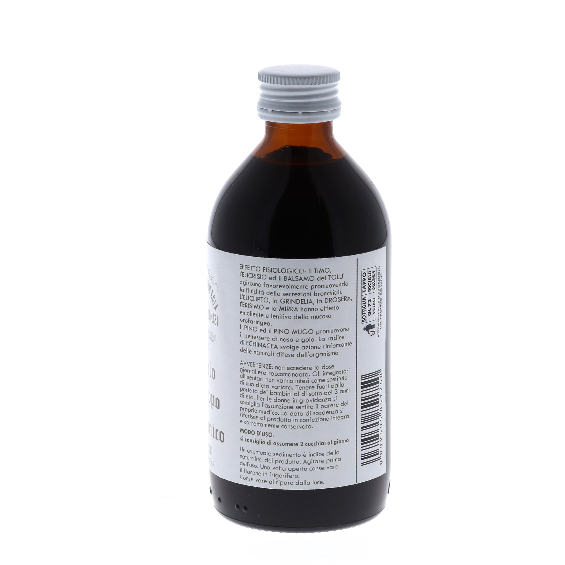 Piccolo sciroppo balsamico - integratore alimentare. Confezione da 200 ml