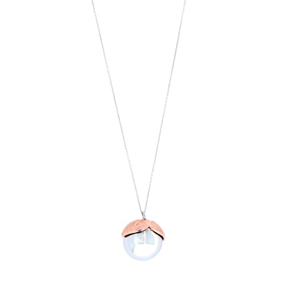 Collana chiama Angeli con Ave Maria in latino, in argento 925